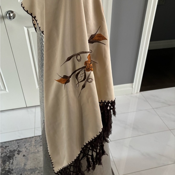 Authentic vintage dressing, BOHEMIAN  style Pashmina  Shawl wrap embroidered - Picture 4 of 17